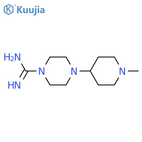 4-(1-Methylpiperidin-4-yl)piperazine-1-carboximidamide structure