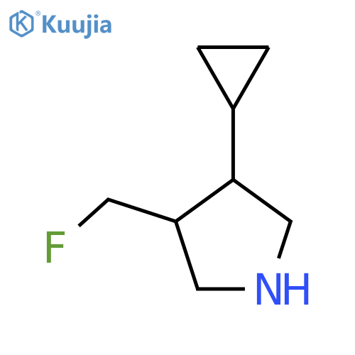 3-Cyclopropyl-4-(fluoromethyl)pyrrolidine structure