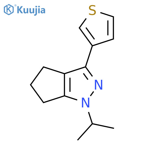 1-Isopropyl-3-(thiophen-3-yl)-1,4,5,6-tetrahydrocyclopenta[c]pyrazole structure