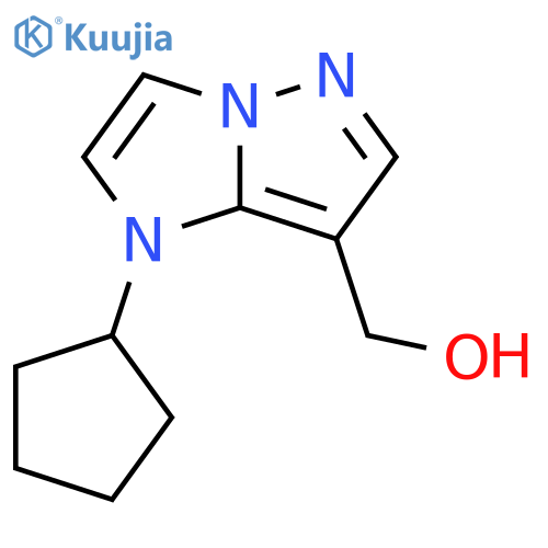 (1-cyclopentyl-1H-imidazo[1,2-b]pyrazol-7-yl)methanol structure
