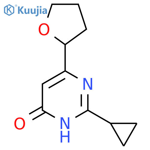 2-Cyclopropyl-6-(tetrahydrofuran-2-yl)pyrimidin-4-ol structure