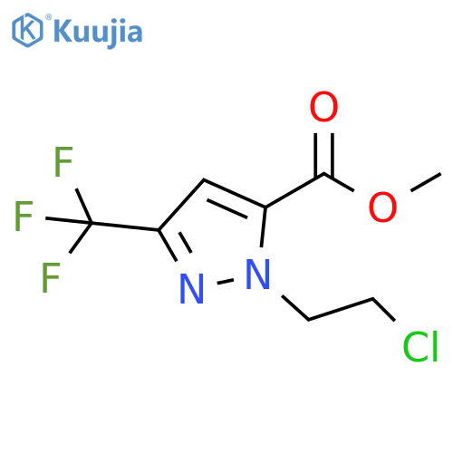 methyl 1-(2-chloroethyl)-3-(trifluoromethyl)-1H-pyrazole-5-carboxylate structure