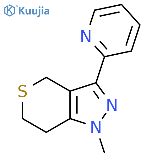 1-Methyl-3-(pyridin-2-yl)-1,4,6,7-tetrahydrothiopyrano[4,3-c]pyrazole structure