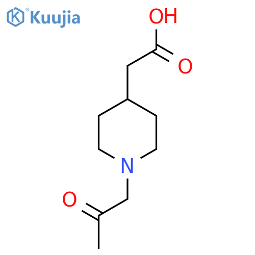 2-(1-(2-Oxopropyl)piperidin-4-yl)acetic acid structure