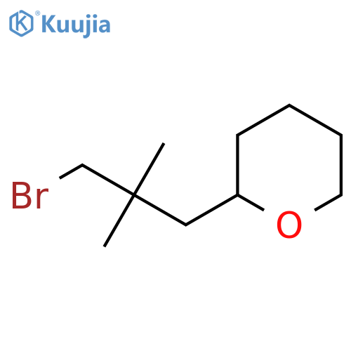 2-(3-Bromo-2,2-dimethylpropyl)oxane structure