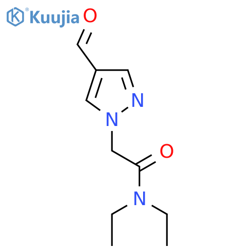 N,N-Diethyl-2-(4-formyl-1H-pyrazol-1-yl)acetamide structure