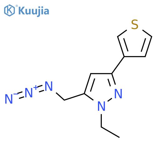 5-(Azidomethyl)-1-ethyl-3-(thiophen-3-yl)-1H-pyrazole structure