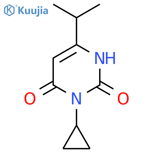 3-Cyclopropyl-6-(propan-2-yl)-1,2,3,4-tetrahydropyrimidine-2,4-dione structure