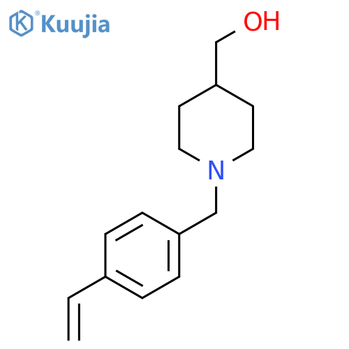 (1-(4-Vinylbenzyl)piperidin-4-yl)methanol structure