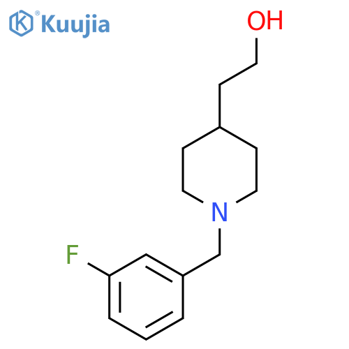 2-(1-(3-Fluorobenzyl)piperidin-4-yl)ethan-1-ol structure