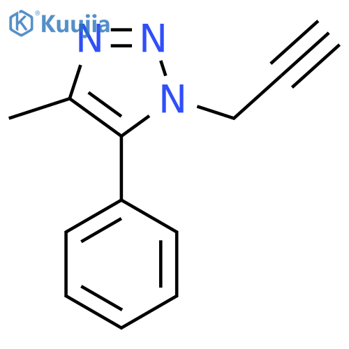 4-methyl-5-phenyl-1-(prop-2-yn-1-yl)-1H-1,2,3-triazole structure