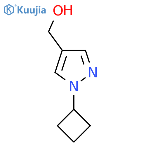 (1-cyclobutyl-1H-pyrazol-4-yl)methanol structure