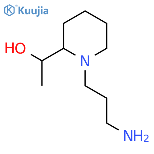 1-(1-(3-Aminopropyl)piperidin-2-yl)ethan-1-ol structure