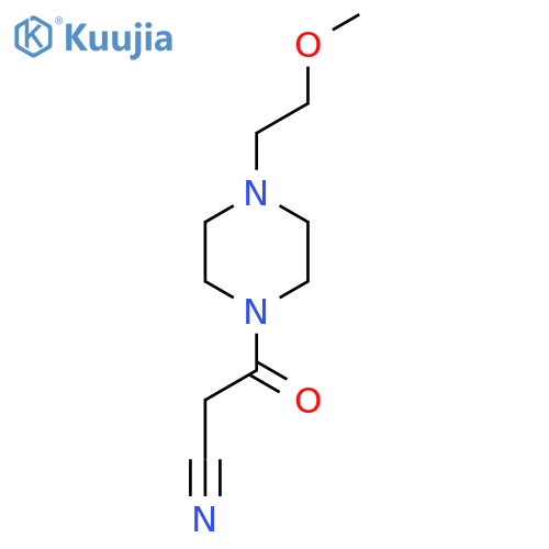 3-(4-(2-Methoxyethyl)piperazin-1-yl)-3-oxopropanenitrile structure