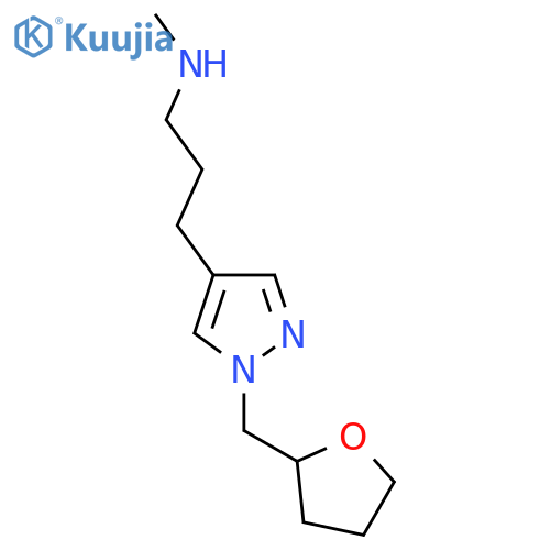 methyl(3-{1-[(oxolan-2-yl)methyl]-1H-pyrazol-4-yl}propyl)amine structure