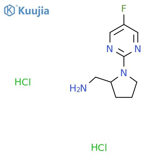 (1-(5-Fluoropyrimidin-2-yl)pyrrolidin-2-yl)methanamine dihydrochloride structure