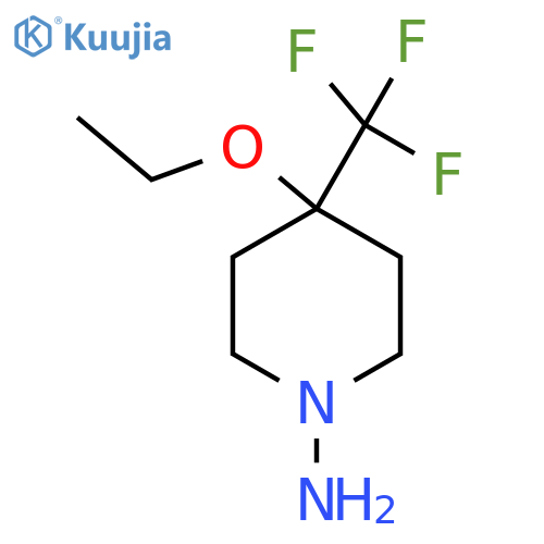 4-Ethoxy-4-(trifluoromethyl)piperidin-1-amine structure