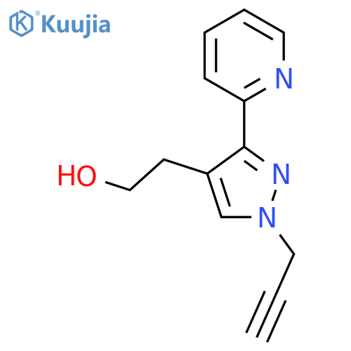 2-(1-(Prop-2-yn-1-yl)-3-(pyridin-2-yl)-1H-pyrazol-4-yl)ethan-1-ol structure