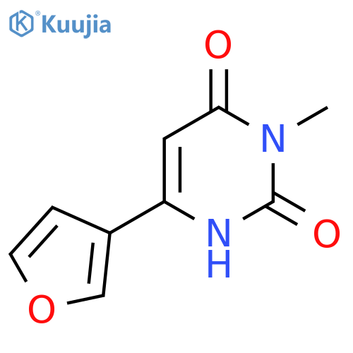 6-(Furan-3-yl)-3-methyl-1,2,3,4-tetrahydropyrimidine-2,4-dione structure