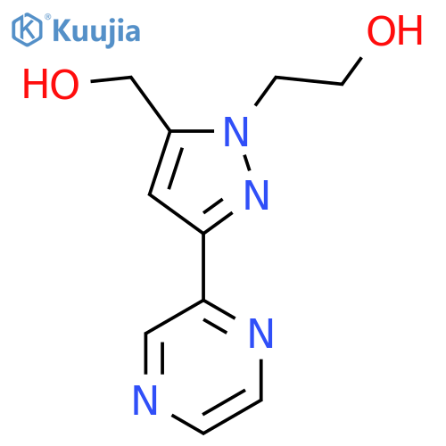 2-(5-(hydroxymethyl)-3-(pyrazin-2-yl)-1H-pyrazol-1-yl)ethan-1-ol structure