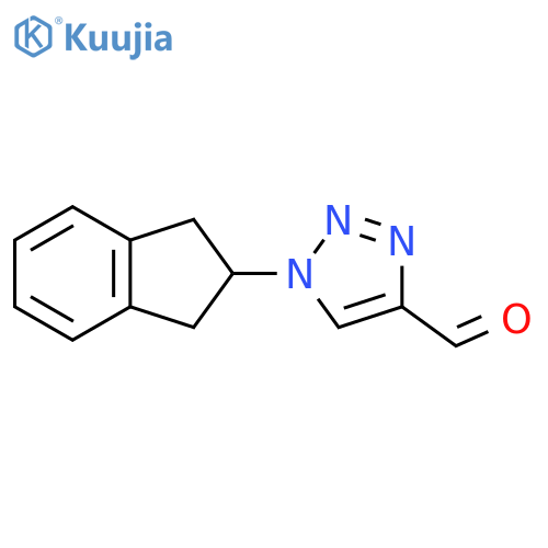 1-(2,3-dihydro-1H-inden-2-yl)-1H-1,2,3-triazole-4-carbaldehyde structure