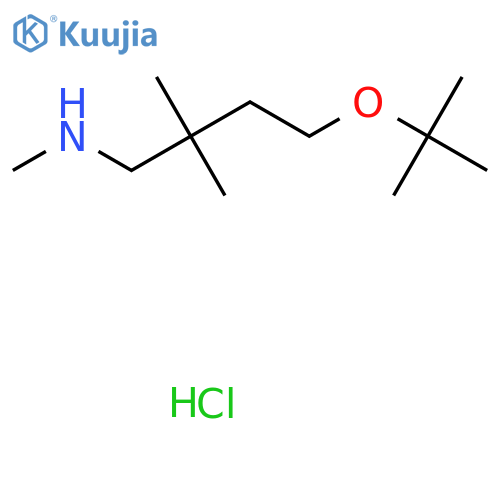 [4-(Tert-butoxy)-2,2-dimethylbutyl](methyl)amine hydrochloride structure