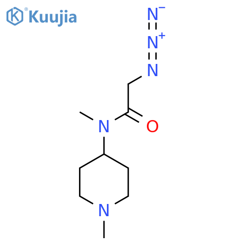 2-Azido-N-methyl-N-(1-methylpiperidin-4-yl)acetamide structure