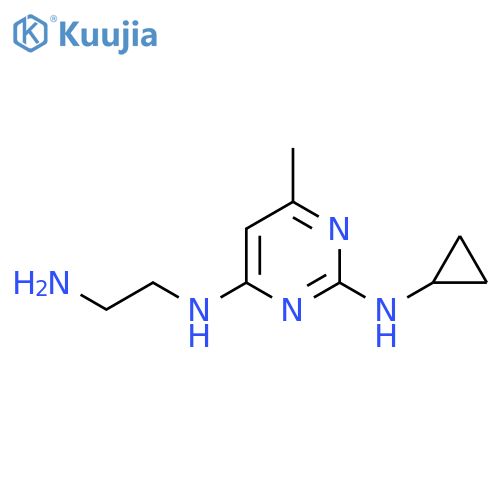 N4-(2-aminoethyl)-N2-cyclopropyl-6-methylpyrimidine-2,4-diamine structure