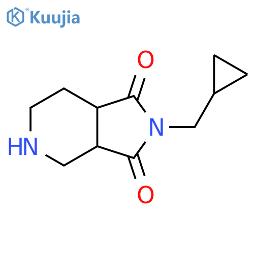 2-(cyclopropylmethyl)hexahydro-1H-pyrrolo[3,4-c]pyridine-1,3(2H)-dione structure
