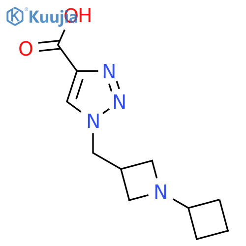 1-((1-cyclobutylazetidin-3-yl)methyl)-1H-1,2,3-triazole-4-carboxylic acid structure