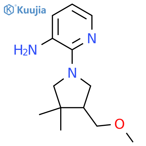 2-(4-(Methoxymethyl)-3,3-dimethylpyrrolidin-1-yl)pyridin-3-amine structure