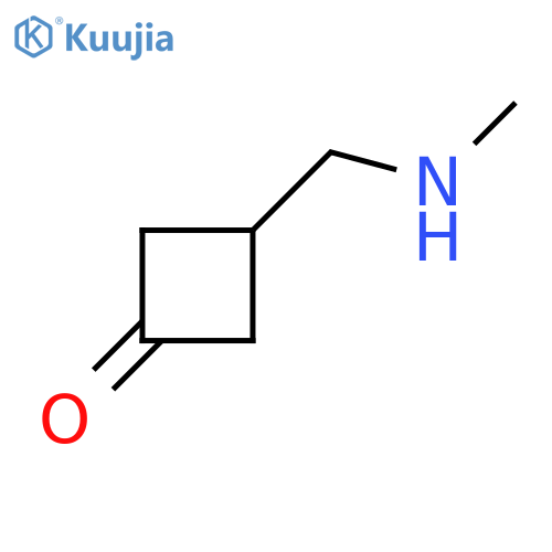 3-(methylamino)methylcyclobutan-1-one structure
