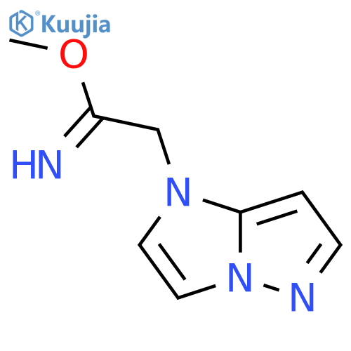 methyl 2-(1H-imidazo[1,2-b]pyrazol-1-yl)acetimidate structure