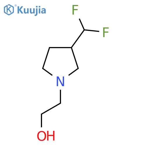 2-(3-(Difluoromethyl)pyrrolidin-1-yl)ethan-1-ol structure