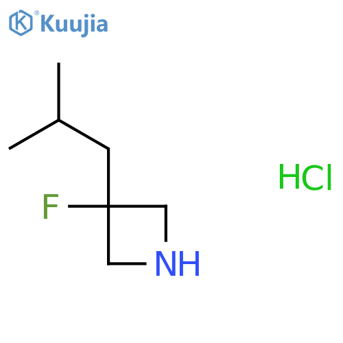 3-Fluoro-3-(2-methylpropyl)azetidine hydrochloride structure