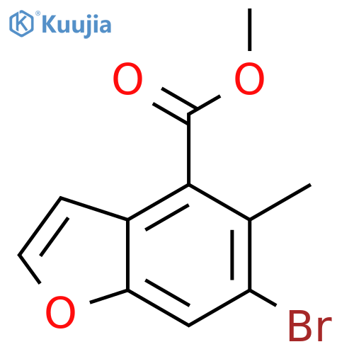 Methyl 6-bromo-5-methylbenzofuran-4-carboxylate structure