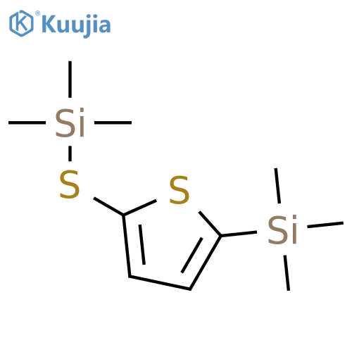 Silane, trimethyl[[5-(trimethylsilyl)-2-thienyl]thio]- structure