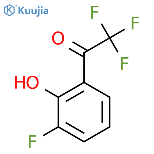 2,2,2-trifluoro-1-(3-fluoro-2-hydroxyphenyl)ethan-1-one structure
