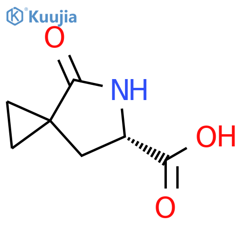 (6S)-4-oxo-5-azaspiro[2.4]heptane-6-carboxylic acid structure