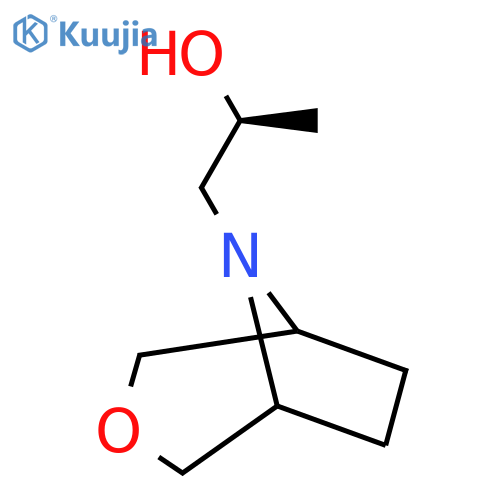 (2S)-1-(3-Oxa-8-azabicyclo[3.2.1]octan-8-YL)propan-2-OL structure