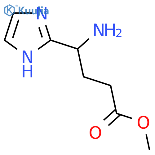 methyl 4-amino-4-(1H-imidazol-2-yl)butanoate structure