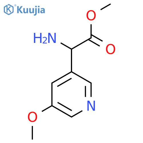 methyl 2-amino-2-(5-methoxypyridin-3-yl)acetate structure