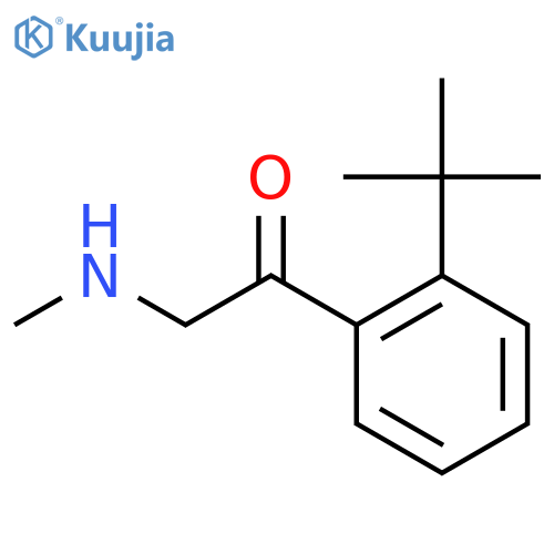 1-(2-tert-butylphenyl)-2-(methylamino)ethan-1-one structure