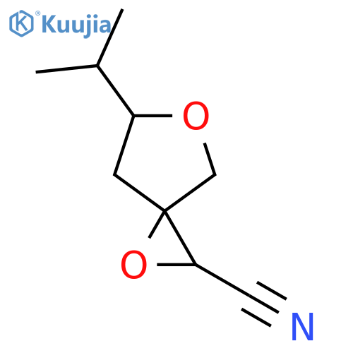 6-(Propan-2-yl)-1,5-dioxaspiro[2.4]heptane-2-carbonitrile structure