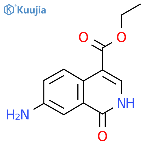 Ethyl 7-amino-1-oxo-1,2-dihydroisoquinoline-4-carboxylate structure