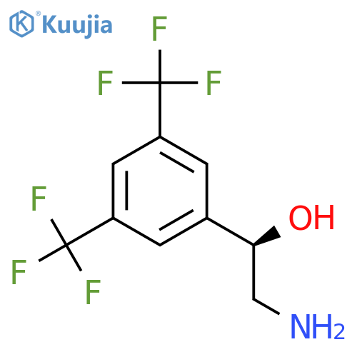 (1R)-2-amino-1-3,5-bis(trifluoromethyl)phenylethan-1-ol structure