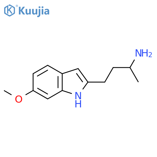 4-(6-methoxy-1H-indol-2-yl)butan-2-amine structure