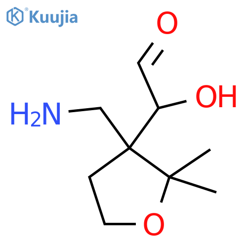 2-[3-(Aminomethyl)-2,2-dimethyloxolan-3-yl]-2-hydroxyacetaldehyde structure