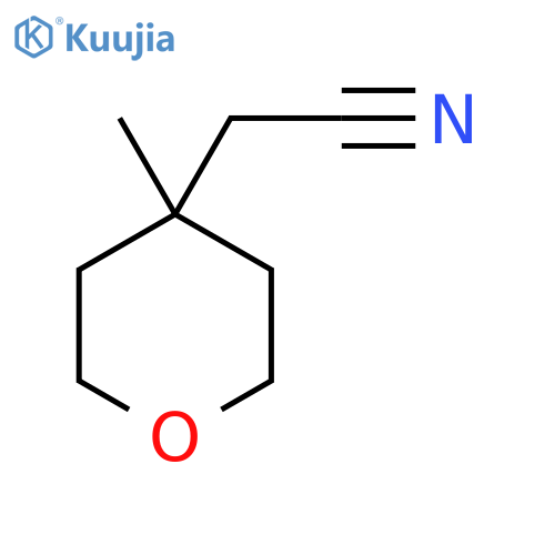 2-(4-methyloxan-4-yl)acetonitrile structure