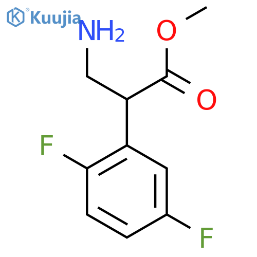 methyl 3-amino-2-(2,5-difluorophenyl)propanoate structure